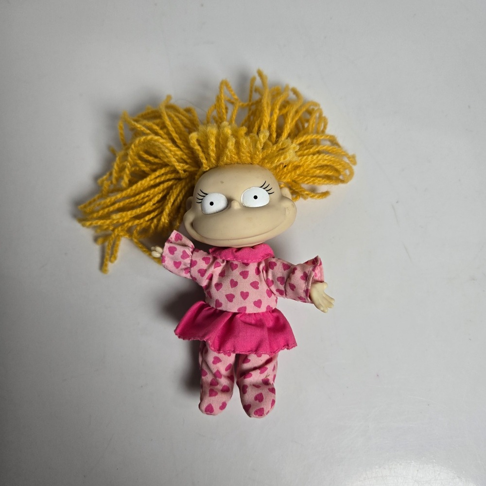 Nickelodeon 1998 Rugrats Angelica Slumber Party Mini Doll No Bows Vintage